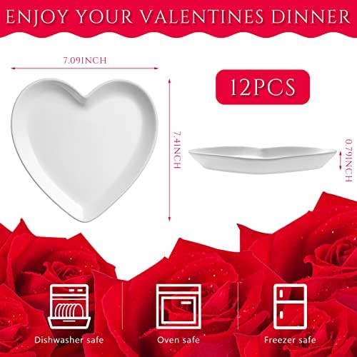 Suclain Heart Shaped Plates 12 Piece Set