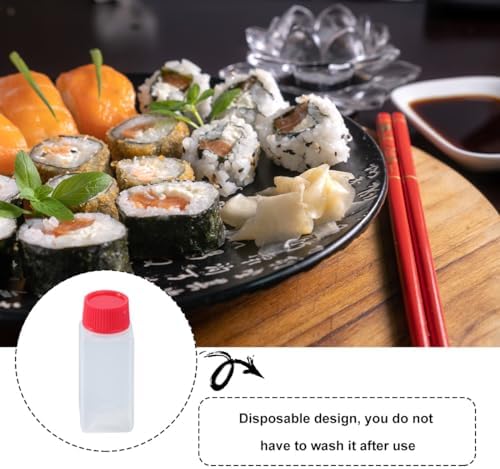 Mini Seasoning Bottles Set - 100pcs 65ml BentoCondimentSqueezeBottles
