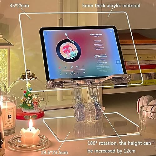 UHRLGHS Acrylic Book Stand for Reading and Display 1