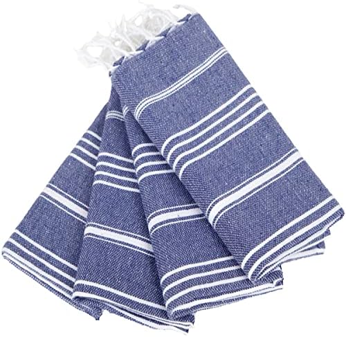 Clotho 4-Piece Turkish Cotton Hand Towels Set 18x40 inches