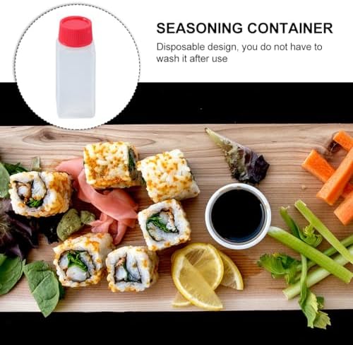 Mini Seasoning Bottles Set - 100pcs 65ml BentoCondimentSqueezeBottles