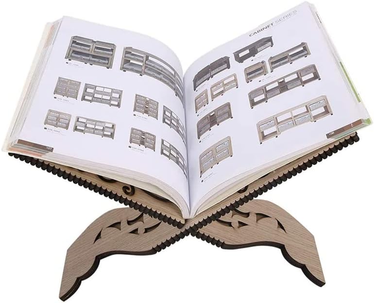 Retro Carving Wood Reading Cooking Rack