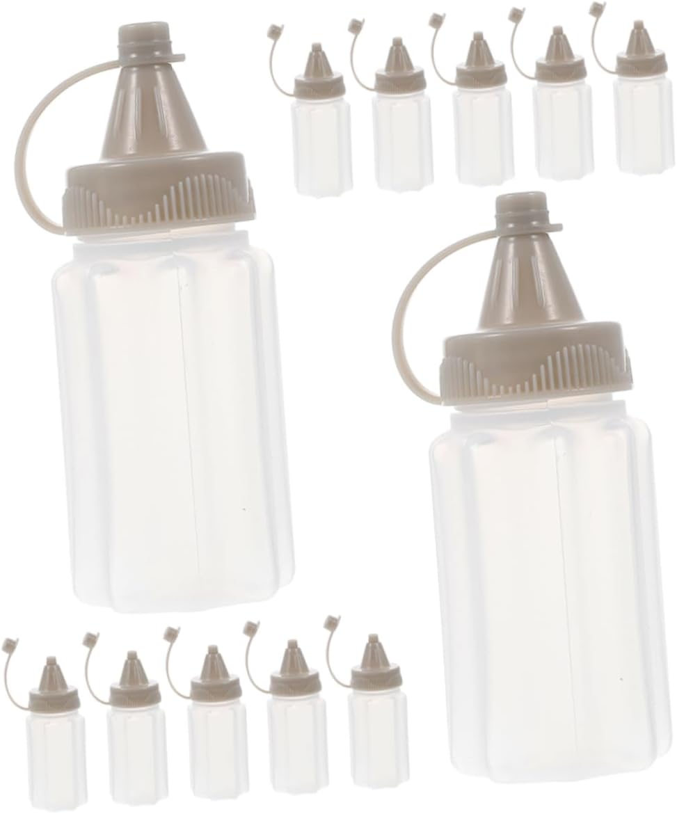 12-Pack Leak-Free Condiment Squeeze Bottles