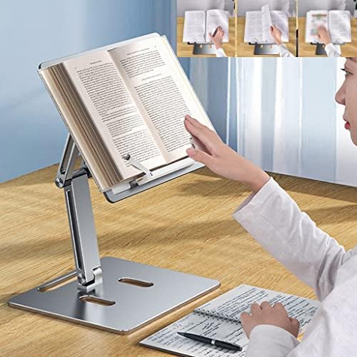 360 Adjustable Silver Book Stand for Reading