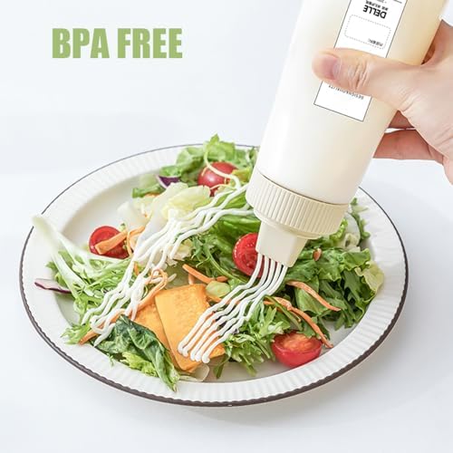 3 Pcs Condiment Squeeze Bottles for Kitchen Dining