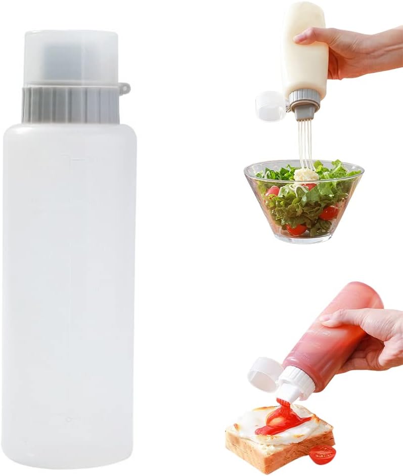 5 Hole Leak-proof Condiment Squeeze Bottle 350ML