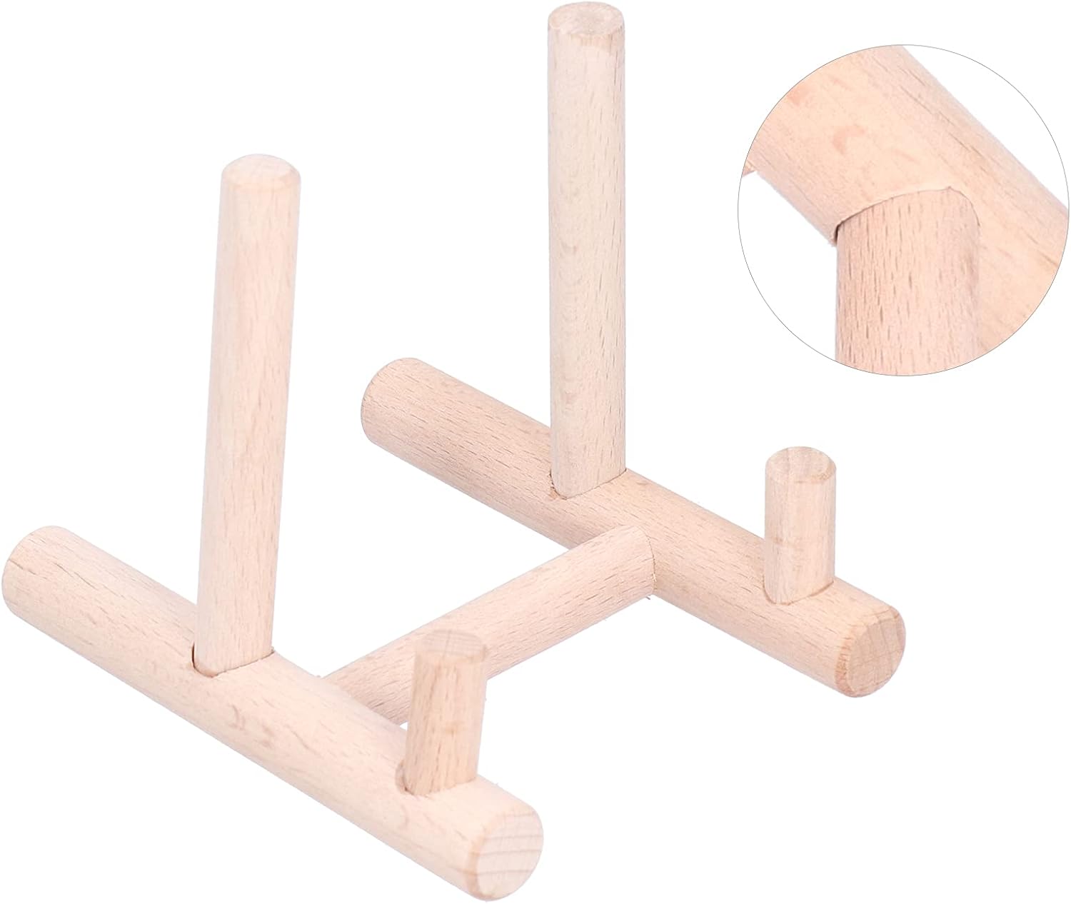 95cm Wooden Plate Holder Stand
