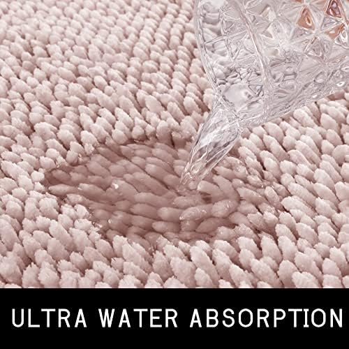 Yimobra Luxe Bath Mat - Soft Chenille Non-Slip Absorbent Machine Washable
