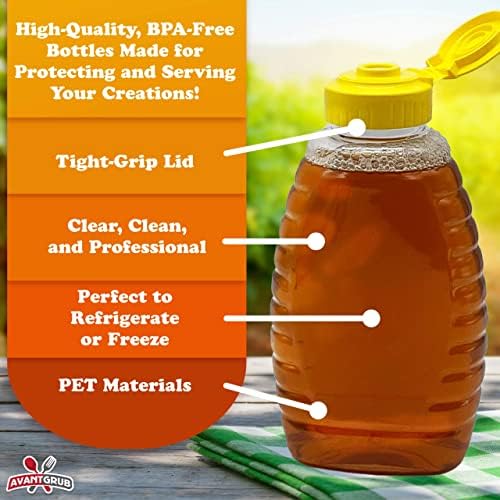 6-PK Easy-Squeeze Honey Bottles