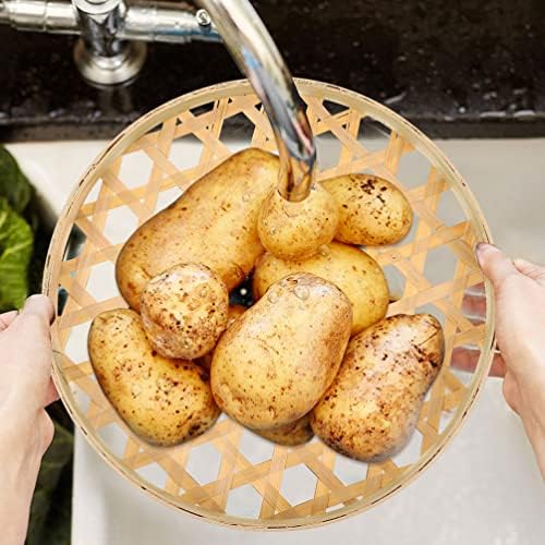 Bamboo Sieve Basket Set 2-Pack