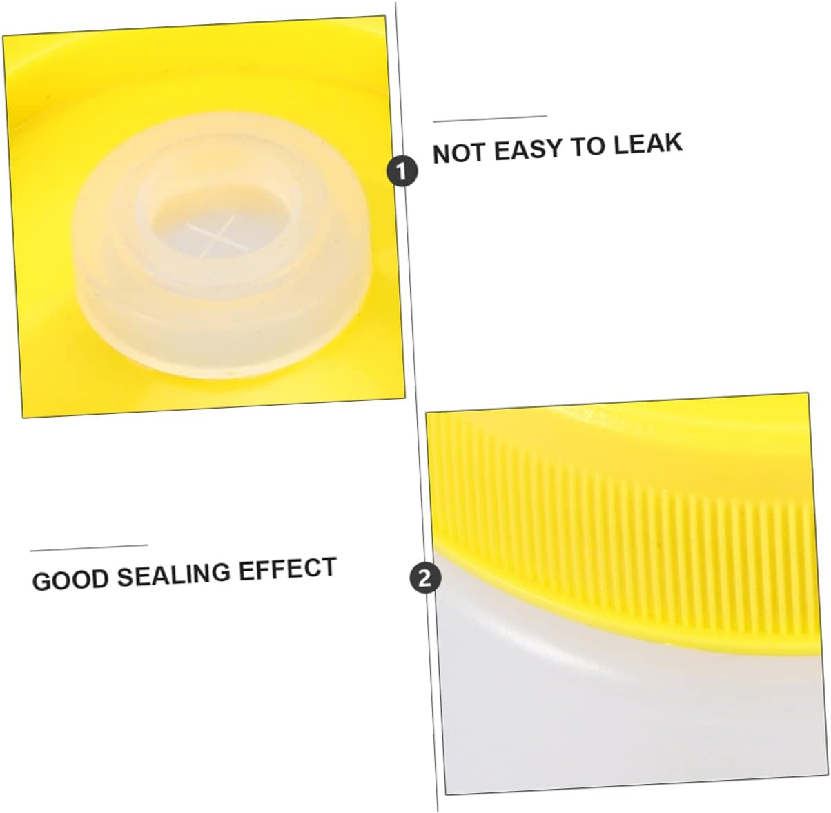 Cabilock Dual-Head Sauce Bottles - Portion Control No-Spill