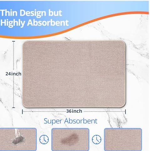 Comfort-Soft Non-Slip Bathroom Rugs