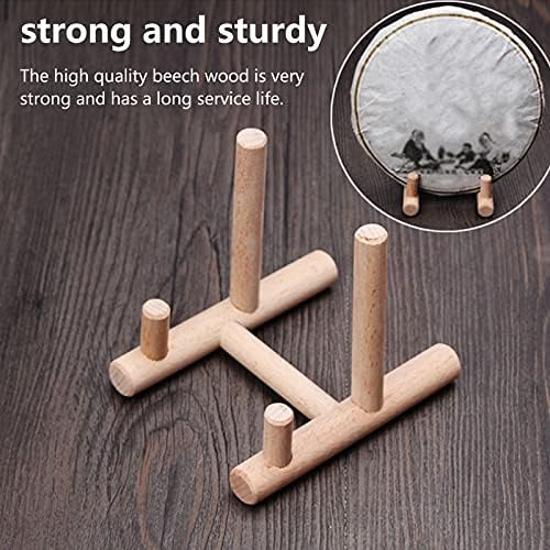 95cm Wooden Plate Holder Stand