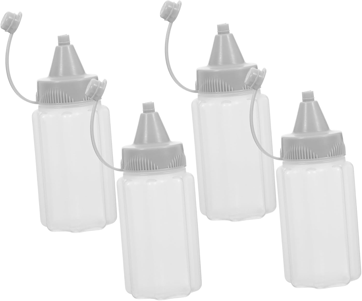 Alipis Squeeze Bottles for Honey More 4-Pack Kitchen Dispenser