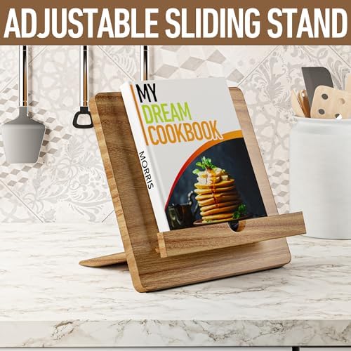 Acacia KitchenBook Stand - exquisite design for easy cooking