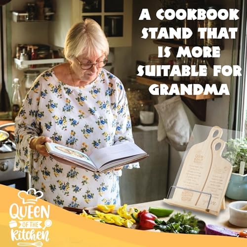 Bamboo Grandma Recipe Stand Comfort Style for Dependable Grandmas