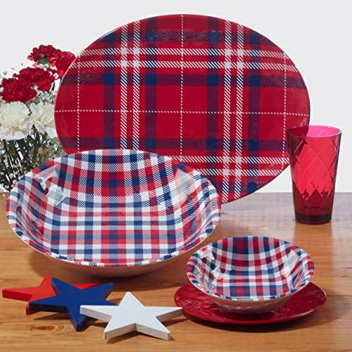 Patriotic Melamine Dinner Plates by Certified International