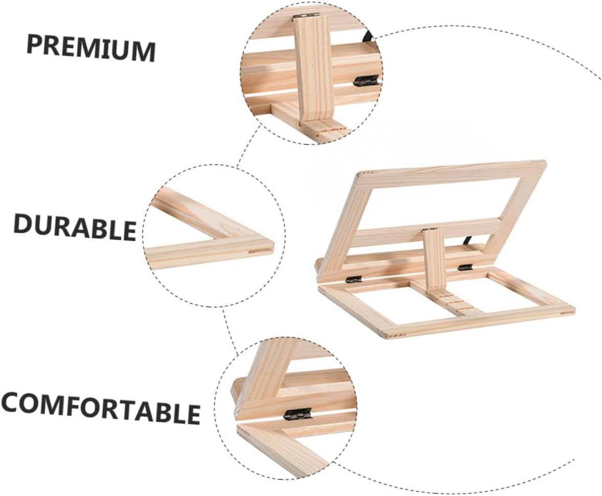 Eco-Friendly Wooden Reading Rack