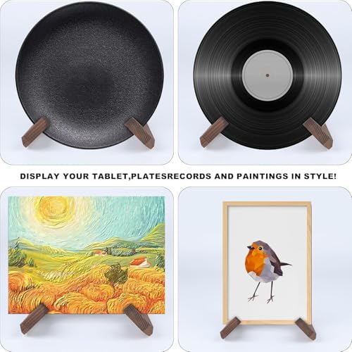 Sturdy Rustic 65-Inch Wooden Plate Stand