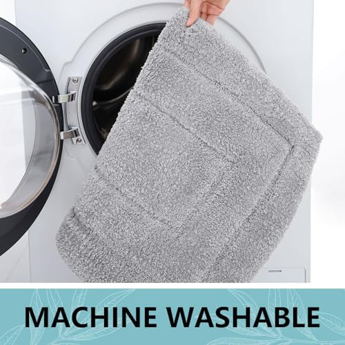 Buganda 30x20 Bath Rug Plush Microfiber Non-Slip Absorbent Machine Washable