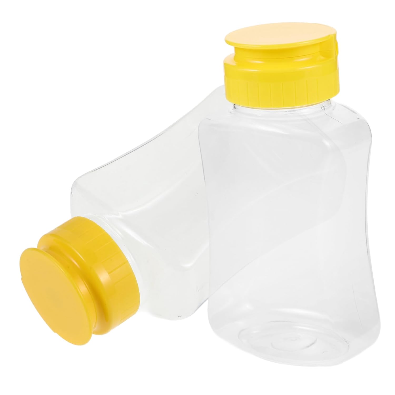Happyyami Squeeze Honey Jar 2-Pack Leak-Proof Condiment Dispenser Easy to Use