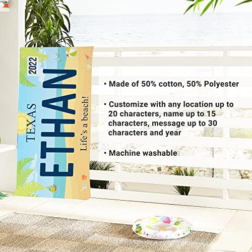 Personalized Roadtrip Beach Towel