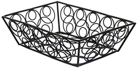 American Metalcraft EBB59B Steel Rectangular Loop-D-Loop Bread Basket Small