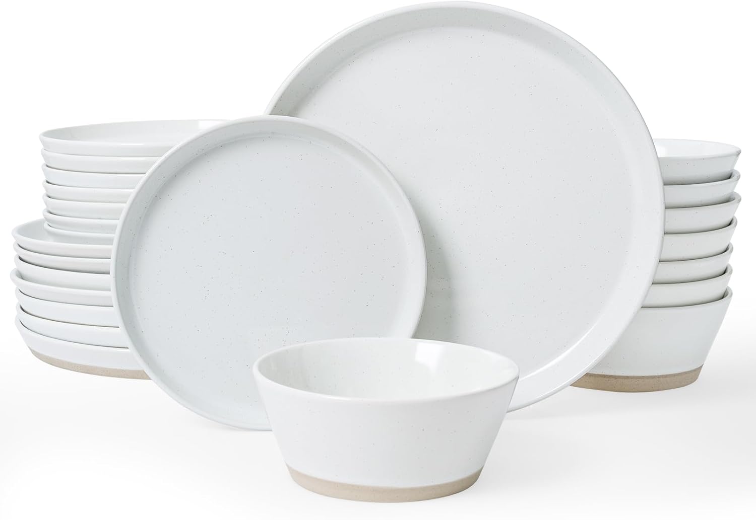 Famiware Saturn Dinnerware Set - Elegant Dinner Salad Plates 8-Piece Set
