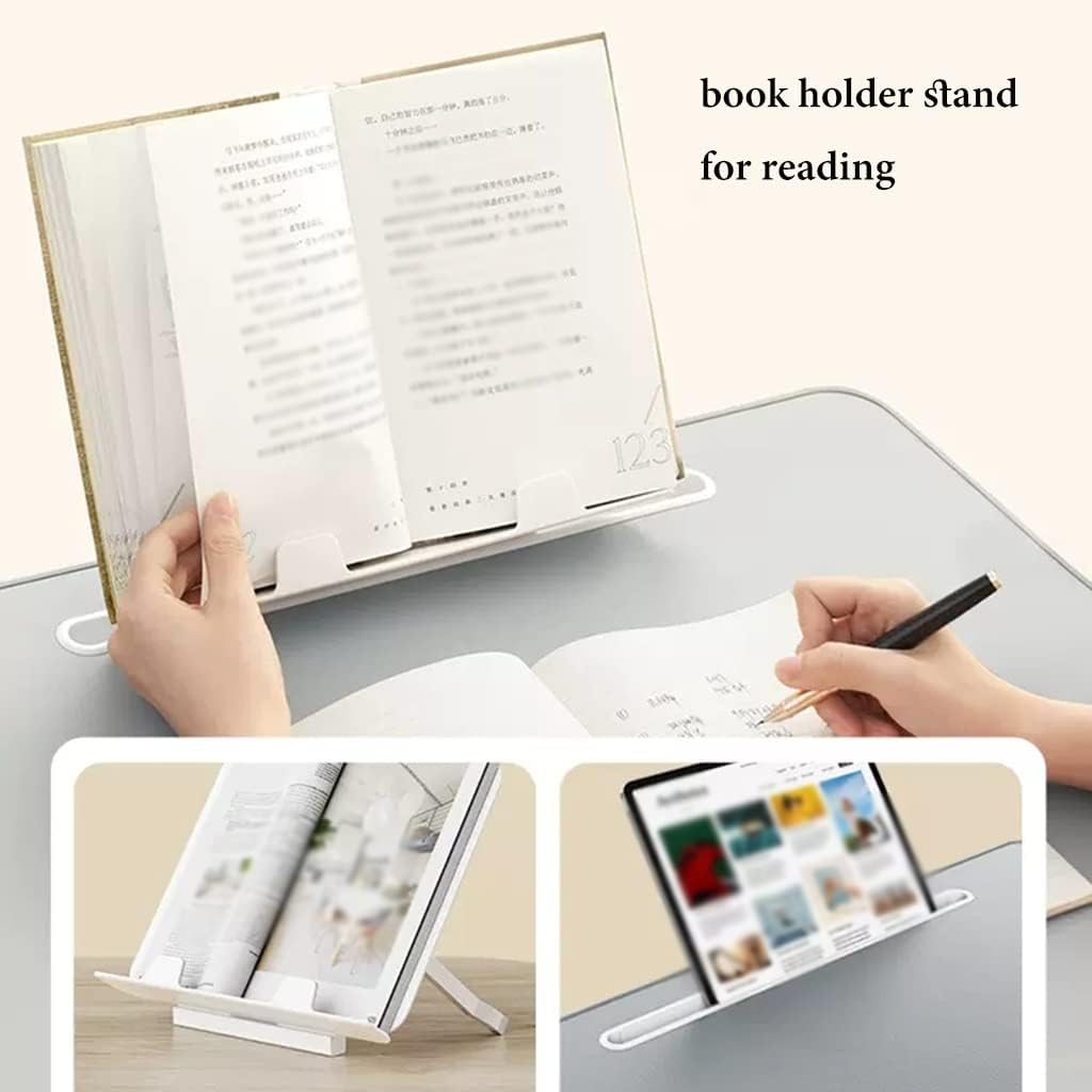 Adjustable Ergonomic Book Stand for Reading Gaming Multi-Angle Foldable Design