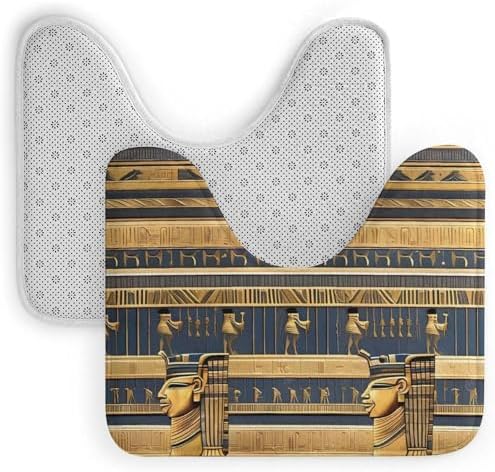Egyptian Pharaonic Soft Non-Slip Cartoon Toilet Rugs for Home Use