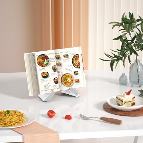 Webtrlics cookbook stand black 100 solid wood non-slip multifunctional kitchen accessory