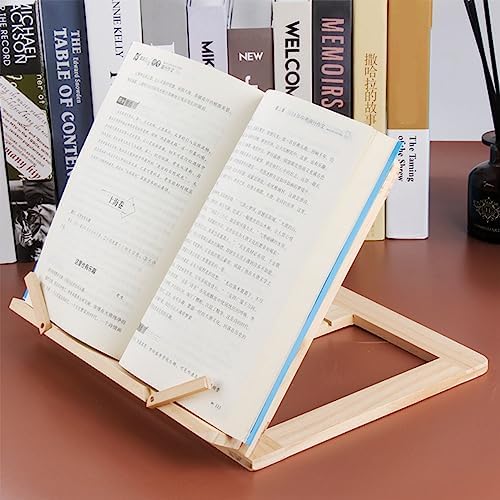 Adjustable Wooden Book Stand Reading Companion