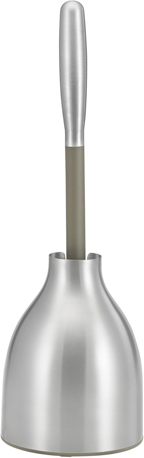 Polder - Compact Stainless Steel Toilet Plunger Caddy