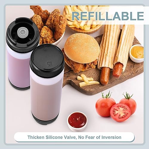 Ultimate Invertible Ketchup Squeeze Bottles 12-Pack