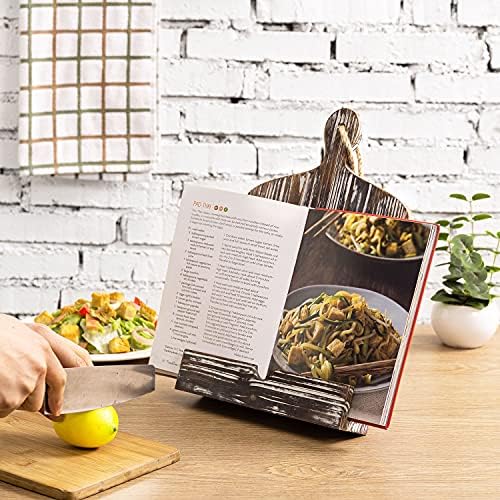Rustic Wooden FarmhouseCookbook Stand