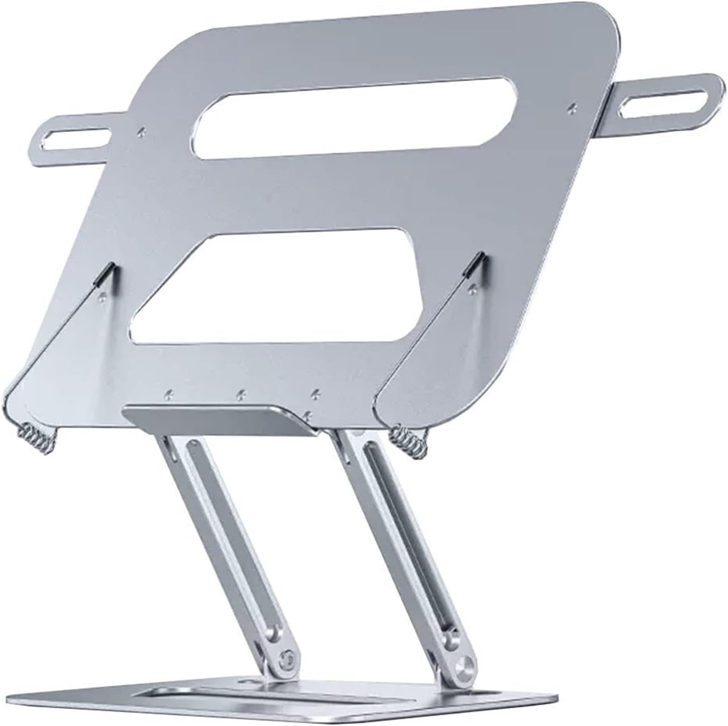 Perfect for Reading Study Foldable Book Stand with Adjustable Angle Height Silver