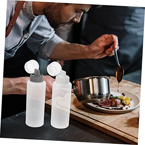Premium Condiment Squeeze Bottles Set of 8