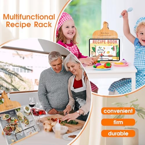 Bamboo Kitchen Stand with Protector MULTI-PURPOSE Gift for Mom
