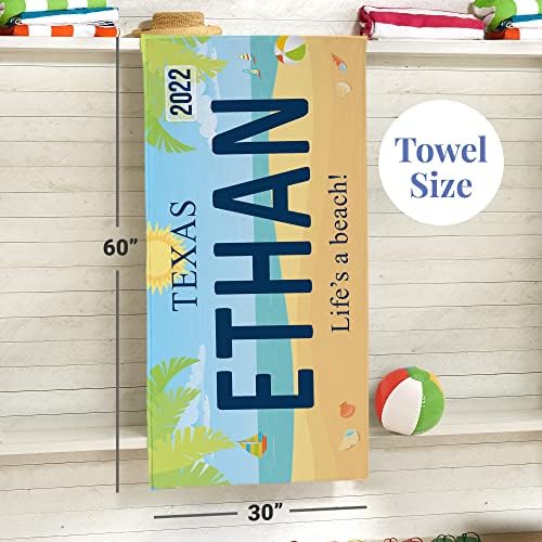 Personalized Roadtrip Beach Towel