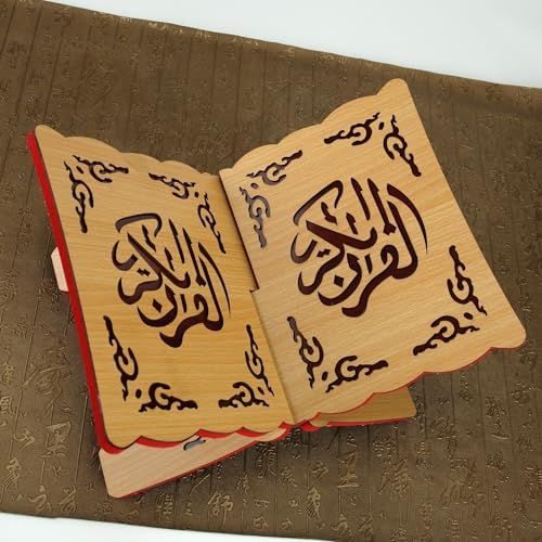 Perfect Quran Holder for Islam Held BookshelfWooden Quran OrganizerEid Mubarak Reading Stand