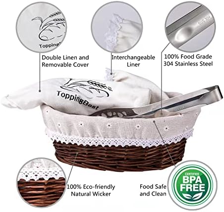Eco-Friendly Wicker Bread Basket