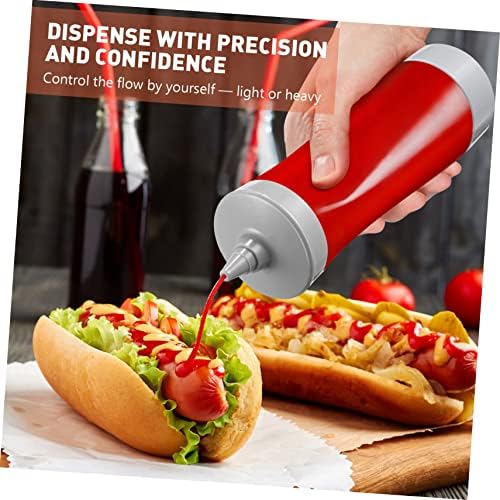 3-Piece Mustard Ketchup and Salsa Squeeze Dispenser for BBQ