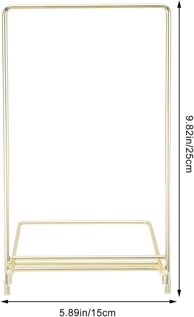 Minimalist Recipe Holder Art Display Stand Stainless Steel Table Stand