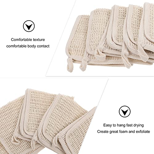 Five-Piece Exfoliating Bath Towels Set for Body and Face Care