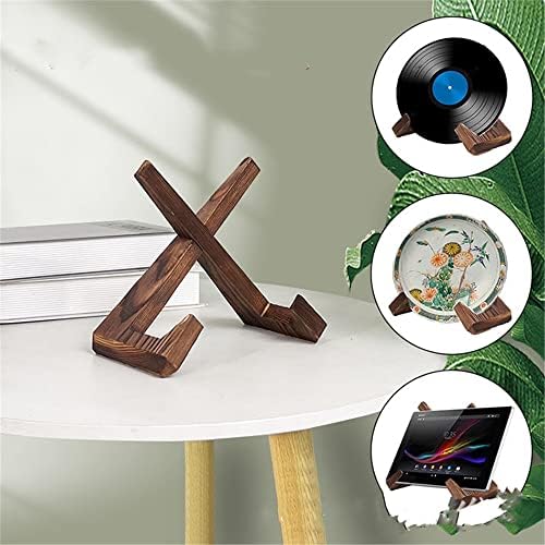 Rustic Brown Kitchen Counter Cookbook Stand for Recipe Book More