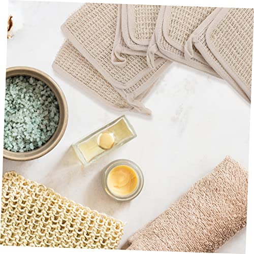Reusable Exfoliating Linen Square Bath Towel Set