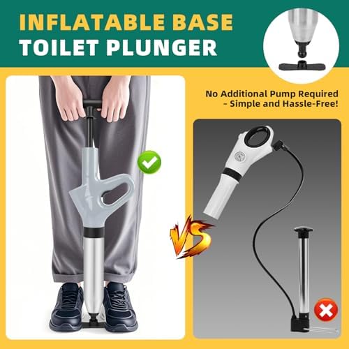 Sturdy High-Pressure Toilet Plunger