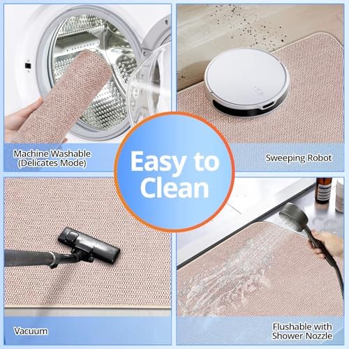 Comfort-Soft Non-Slip Bathroom Rugs