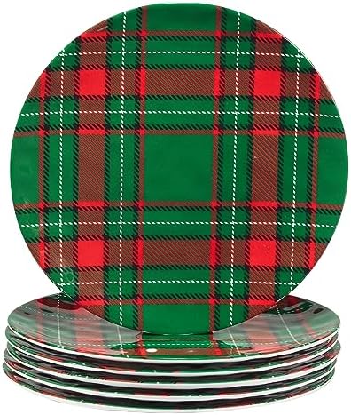 Delightful Melamine Dinner Plates Set of 6