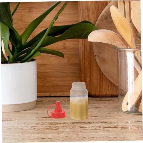Transparent Squeeze Bottle Condiment Holder PP Material Leak-Proof Design Compact Portable